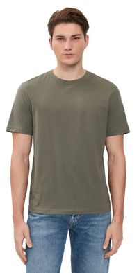 FRAME Light Cotton Tee Smoky Green L