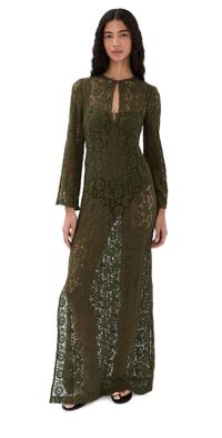 Nili Lotan Della Dress Army Green XS