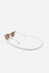 La Coque Francaise - Chaîne de lunettes en perles - Taille Unique - Blanc