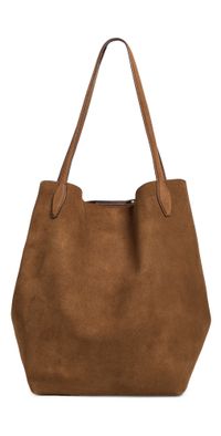 Madewell The Oversized Shopper Tote In Suede Dried Acorn One Size