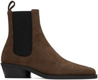 Proenza Schouler Brown Bronco Chelsea Boots