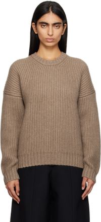 KHAITE Beige Manuela Sweater