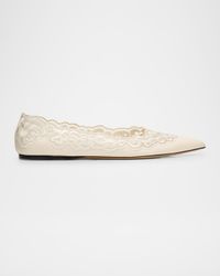 Ziva Leather Ballerina Flats