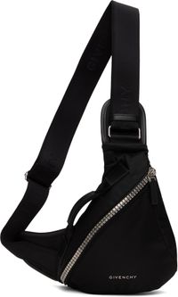 Givenchy Black Small G-Zip Triangle Bag