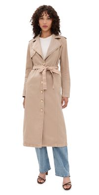 L'AGENCE Zavia Trench Jacket Dark Cappuccino S