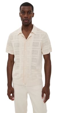 RAILS Yates Crochet Shirt Cream M