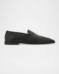 Men's Brian Leather Square-Toe Venetian Loafers