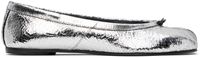 Maison Margiela Silver Tabi Broken Mirror Ballerina Flats