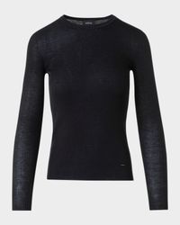 Seamless Rib Knit Fitted Sweater