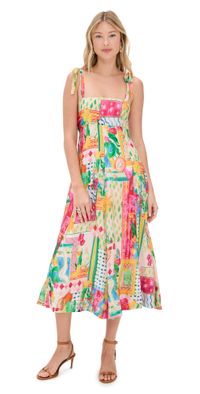 ASTR the Label Shiann Dress Pink Yellow Multi S