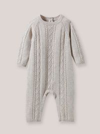 Cyrillus - Combinaison en tricot - Taille 6M - Beige