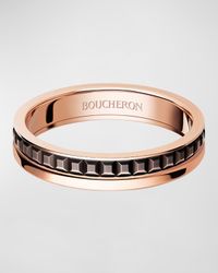 Quatre 18K Rose Gold & Brown PVD Band Ring
