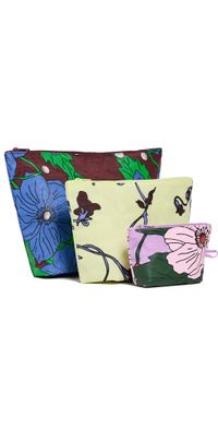 BAGGU Go Pouch Poppy Mix Set Poppy Mix One Size