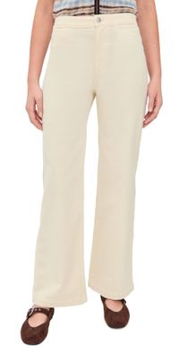 Madewell The Wide-Leg Pant in Corduroy Winter White 26