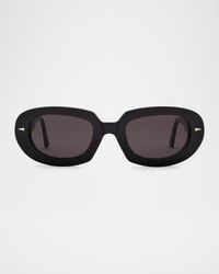 Lombards Acetate & Nylon Oval Sunglasses