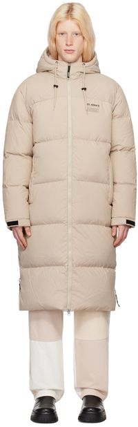 Axel Arigato Manteau Lumia beige rembourré en duvet