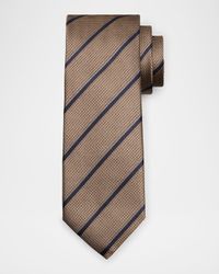 Men's Textured Multi-Stripe Silk Jacquard Tie