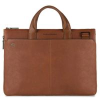 Piquadro - Sac d'ordinateur expansible - Taille Unique - Marron