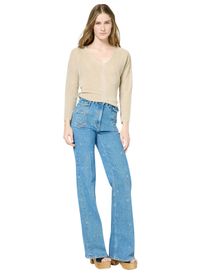 Gerard Darel - Pull Col V - Taille 4 - Beige