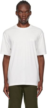 Y-3 T-shirt blanc à coupe classique