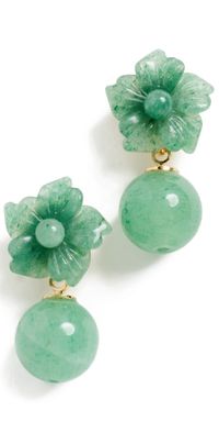Jennifer Behr Kaylene Earrings Aventurine One Size