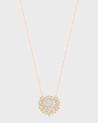 Sunlight 18k Rose Gold Diamond Pendant Necklace