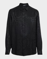 Men's Barocco Jacquard Dress Shirt
