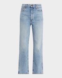 Abigail High-Rise Straight-Leg Ankle Jeans