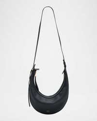 Augustina Small Zip Calfskin Crossbody Bag