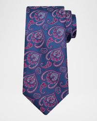 Men's Petite Geometric Silk Tie
