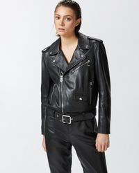 Pinko - Blouson de motard - Taille 44 - Noir