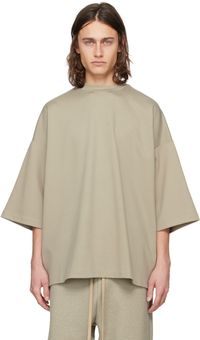 Fear of God Gray Embroidered T-Shirt