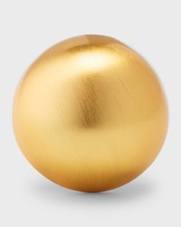 Brushed Gold-Plated Dome Adjustable Ring