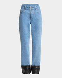 Raynee Jeans with Alt-Leather Cuffs