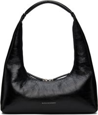 MARGESHERWOOD Black Integrated Strap Shoulder Bag