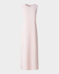 Sleeveless Virgin Wool Midi Dress