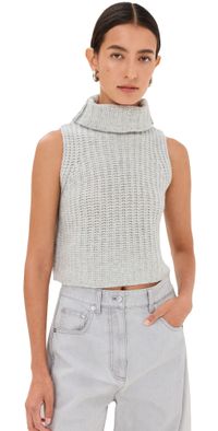 Sablyn Saige Sleeveless Cashmere Sweater Gardenia XS
