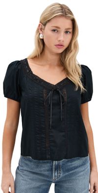 PAIGE Anzio Top Black S