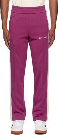 Palm Angels Purple Classic Logo Track Pants