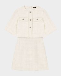 Reims Tweed Two-in-One Mini Dress