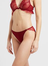 Jolies Momes - Culote en dentelle - Taille L - Prune