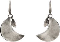 HYEIN SEO Silver Crescent Earrings