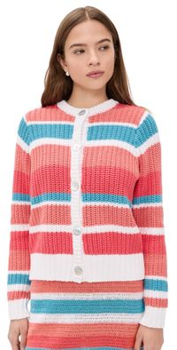 Show Me Your Mumu Camden Cardigan Cabana Stripe Knit M