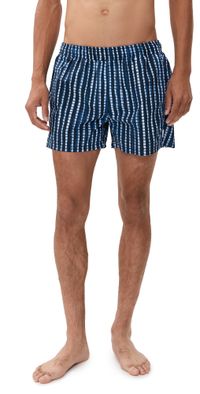 AUTO-REPLY Printed Sebastian Swim Trunks 4 Lapis/Bright Blue S