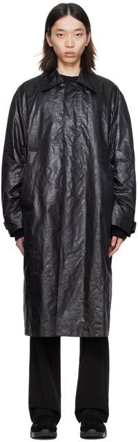 WOOYOUNGMI Black Crinkled Coat