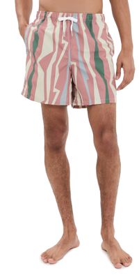 Bather Orchid Coastal Swim Trunks 5 Pink L