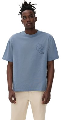 Maison Kitsuné Crafted Daisy Oversize T-Shirt Zinc Grey M