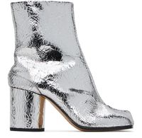 Maison Margiela Bottes argentées à bout Tabi