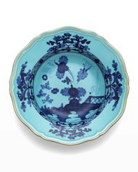 Oriente Italiano Rim Soup Plate, Iris