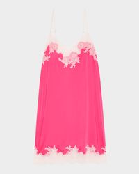 Enchant Silky Lace-Trim Chemise